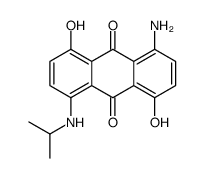 1-amino-4,8-dihydroxy-5-[(1-methylethyl)amino]anthraquinone结构式