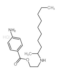 Ethanol,2-[(1-methylnonyl)amino]-, 1-(4-aminobenzoate), hydrochloride (1:1) structure