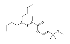 [(E)-(2-methyl-2-methylsulfanylpropylidene)amino] N-(dibutylamino)sulfanyl-N-methylcarbamate结构式