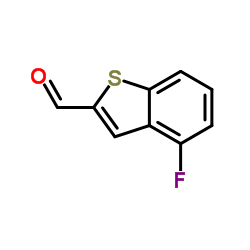 4-Fluoro-1-benzothiophene-2-carbaldehyde结构式