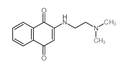 2-(2-dimethylaminoethylamino)naphthalene-1,4-dione结构式