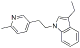 3-Ethyl-1-[2-(6-methylpyridin-3-yl)ethyl]-1H-indole结构式