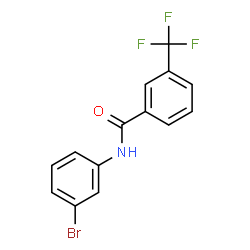 N-(3-溴苯基)-3-(三氟甲基)苯甲酰胺结构式