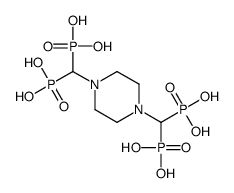 (1,4-Piperazinediyldimethylidyne)tetrakis(phosphonic acid) structure