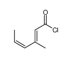 3-methylhexa-2,4-dienoyl chloride结构式