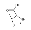 4-Thiazolidinecarboxylicacid,5-methyl-,(4R-trans)-(9CI) Structure