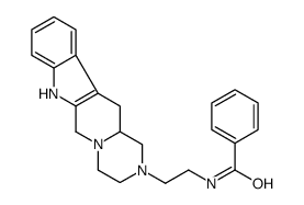 Benzamide,N-(2-(3,4,6,7,12,12a-hexahydropyrazino(1',2':1,6)pyrido(3,4-b)indol-2(1H)-yl)ethyl) Structure