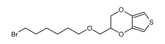 3-(6-bromohexoxymethyl)-2,3-dihydrothieno[3,4-b][1,4]dioxine结构式