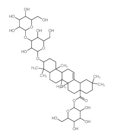 [3,4,5-trihydroxy-6-(hydroxymethyl)oxan-2-yl] 10-[3,5-dihydroxy-6-(hydroxymethyl)-4-[3,4,5-trihydroxy-6-(hydroxymethyl)oxan-2-yl]oxy-oxan-2-yl]oxy-2,2,6a,6b,9,9,12a-heptamethyl-1,3,4,5,6,6a,7,8,8a,10, Structure