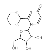 4(1H)-Pyrimidinone, 1-b-D-arabinofuranosyl-2-(1,3-dithian-2-yl)- picture