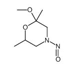 N-nitroso-2-methoxy-2,6-dimethylmorpholine structure