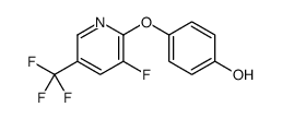 4-[3-fluoro-5-(trifluoromethyl)pyridin-2-yl]oxyphenol结构式