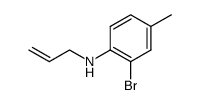 2-bromo-4-methyl-N-allylaniline结构式