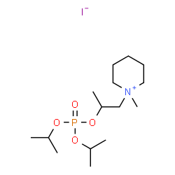 1-(2-dipropan-2-yloxyphosphoryloxypropyl)-1-methyl-3,4,5,6-tetrahydro- 2H-pyridine iodide structure