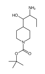 1-Boc-4-(2-amino-1-hydroxybutyl)piperidine Structure
