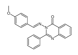 3-(((4-Methoxyphenyl)methylene)amino)-2-phenyl-4(3H)-quinazolinone结构式