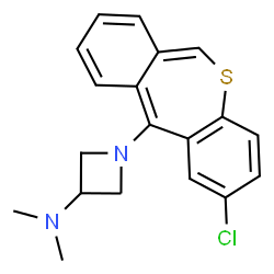 2-Chloro-11-(3-dimethylamino-1-azetidinyl)dibenzo[b,e]thiepin结构式
