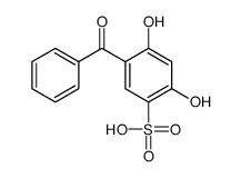 5-benzoyl-2,4-dihydroxybenzenesulfonic acid Structure