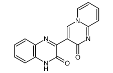 3-oxo-2-(2'H-pyrido[1',2'-α]-pyrimidin-2'-on-3'-yl)-3,4-dihydroquinoxaline结构式