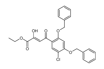 ethyl 4-(2,4-bis(benzyloxy)-5-chlorophenyl)-2-hydroxy-4-oxobut-2-enoate Structure