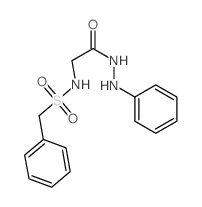 Glycine,N-[(phenylmethyl)sulfonyl]-, 2-phenylhydrazide Structure