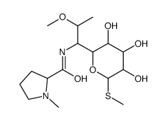 N-[2-methoxy-1-(3,4,5-trihydroxy-6-methylsulfanyloxan-2-yl)propyl]-1-methylpyrrolidine-2-carboxamide结构式