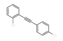 1-chloro-2-[2-(4-chlorophenyl)ethynyl]benzene Structure