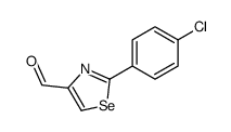 2-(4-chlorophenyl)-1,3-selenazole-4-carbaldehyde结构式