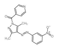 [3,5-dimethyl-4-(3-nitrophenyl)diazenyl-pyrazol-1-yl]-pyridin-4-yl-methanone picture