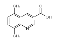 5,8-Dimethylquinoline-3-carboxylic acid Structure