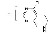 4-chloro-2-(trifluoromethyl)-5,6,7,8-tetrahydropyrido[3,4-d]pyrimidine结构式