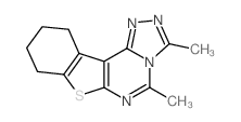 3,5-dimethyl-8,9,10,11-tetrahydro[1]benzothieno[3,2-e][1,2,4]triazolo[4,3-c]pyrimidine Structure