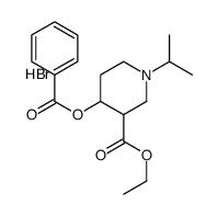 ethyl 4-benzoyloxy-1-propan-2-ylpiperidine-3-carboxylate,hydrobromide Structure