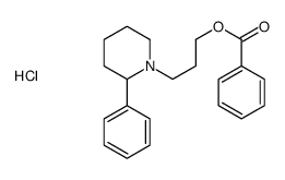 3-(2-phenyl-1-piperidyl)propyl benzoate hydrochloride结构式