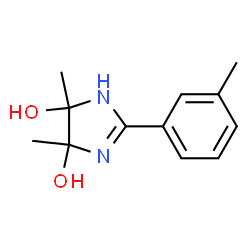 1H-Imidazole-4,5-diol, 4,5-dihydro-4,5-dimethyl-2-(3-methylphenyl)- (9CI) structure