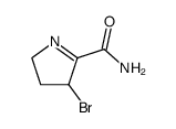 3-Brom-1-pyrrolin-2-carboxamid结构式