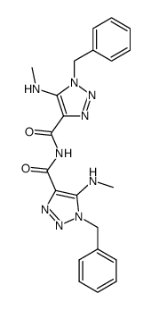 bis-(3-benzyl-4-N-methylamino-1,2,3-triazole-5-carbonyl)-amine Structure