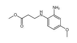 N-(amino-2' methoxy-4' phenyl)-β-alaninate de methyle结构式