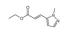 (2E)-3-(1-methyl-1H-pyrazol-5-yl)-2-Propenoic acid ethyl ester structure