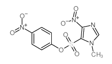 1H-Imidazole-5-sulfonic acid,1-methyl-4-nitro-,4-nitrophenyl ester结构式