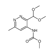 dimethoxymethyl-3 methoxycarbonylamino-4 methyl-6 pyridazine结构式