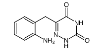 5-(o-aminobenzyl)-6-azauracil结构式