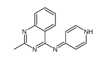 2-methyl-N-pyridin-4-ylquinazolin-4-amine结构式