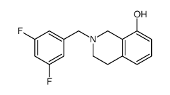 2-[(3,5-difluorophenyl)methyl]-3,4-dihydro-1H-isoquinolin-8-ol Structure