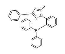 [2-(5-methyl-3-phenylpyrazol-1-yl)phenyl]-diphenylphosphane Structure