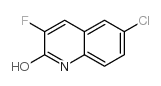 6-Chloro-3-Fluoro-2-hydroxyquinoline结构式