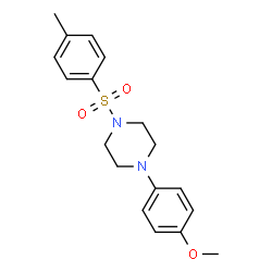 1-(4-methoxyphenyl)-4-(p-tolylsulphonyl)piperazine结构式