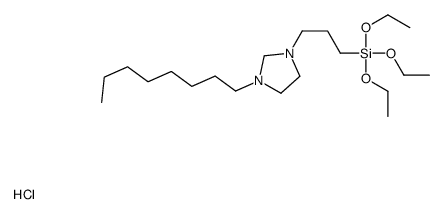 triethoxy-[3-(3-octylimidazolidin-3-ium-1-yl)propyl]silane,chloride Structure