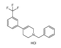 1-benzyl-4-(3-(trifluoromethyl)phenyl)-1,2,3,6-tetrahydropyridine hydrochloride Structure