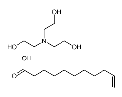 undec-10-enoic acid, compound with 2,2',2''-nitrilotriethanol (1:1)结构式